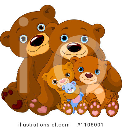 Royalty-Free (RF) Bears Clipart Illustration by Pushkin - Stock Sample #1106001
