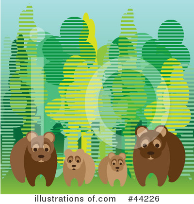 Royalty-Free (RF) Bears Clipart Illustration by kaycee - Stock Sample #44226