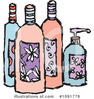 Beauty Products Clipart #1091776 by Steve Klinkel