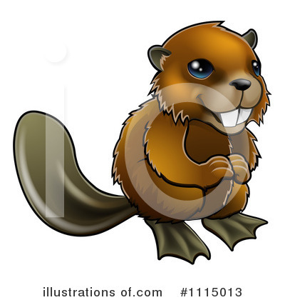 Royalty-Free (RF) Beaver Clipart Illustration by AtStockIllustration - Stock Sample #1115013
