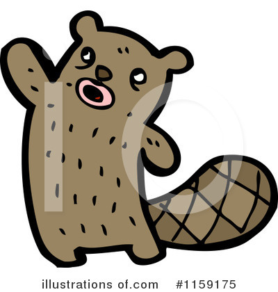 Royalty-Free (RF) Beaver Clipart Illustration by lineartestpilot - Stock Sample #1159175