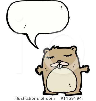 Royalty-Free (RF) Beaver Clipart Illustration by lineartestpilot - Stock Sample #1159194