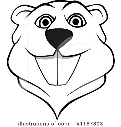 Beaver Clipart #1187803 by Vector Tradition SM