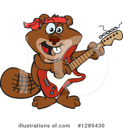 Beaver Clipart #1280430 by Dennis Holmes Designs
