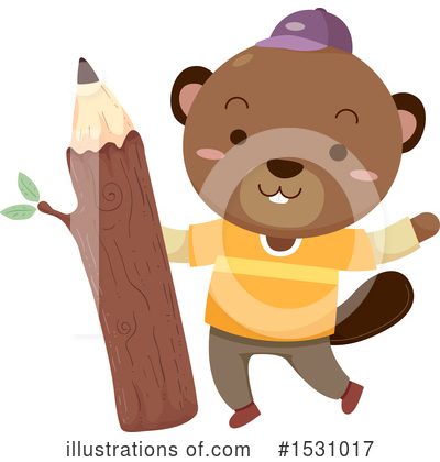 Royalty-Free (RF) Beaver Clipart Illustration by BNP Design Studio - Stock Sample #1531017