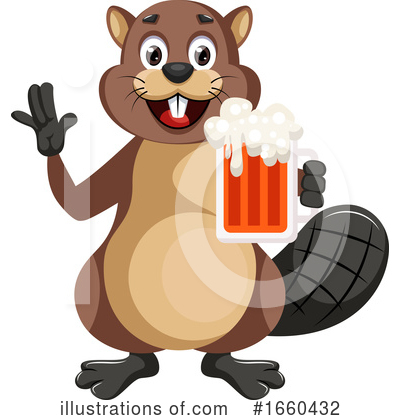 Royalty-Free (RF) Beaver Clipart Illustration by Morphart Creations - Stock Sample #1660432