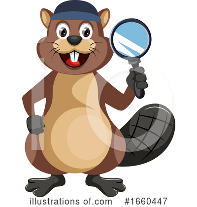 Royalty-Free (RF) Beaver Clipart Illustration by Morphart Creations - Stock Sample #1660447