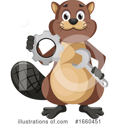 Royalty-Free (RF) Beaver Clipart Illustration by Morphart Creations - Stock Sample #1660451