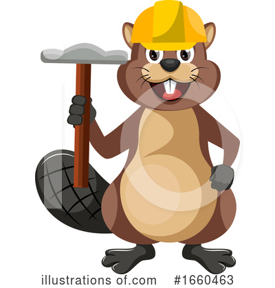 Royalty-Free (RF) Beaver Clipart Illustration by Morphart Creations - Stock Sample #1660463