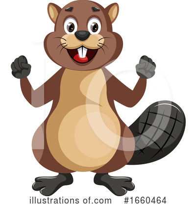 Royalty-Free (RF) Beaver Clipart Illustration by Morphart Creations - Stock Sample #1660464