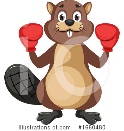Royalty-Free (RF) Beaver Clipart Illustration by Morphart Creations - Stock Sample #1660480
