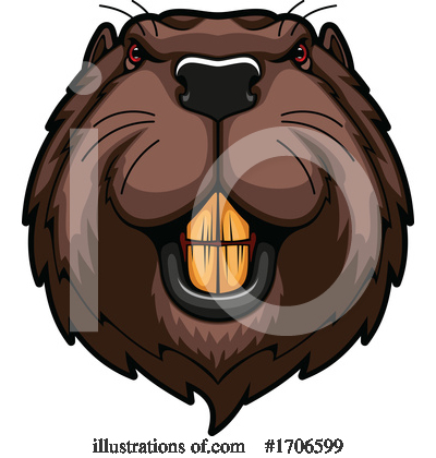 Royalty-Free (RF) Beaver Clipart Illustration by Vector Tradition SM - Stock Sample #1706599