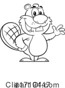 Beaver Clipart #1719447 by Hit Toon