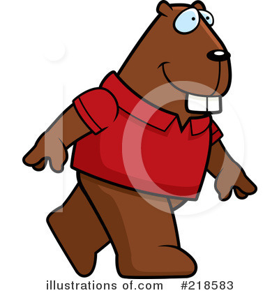 Royalty-Free (RF) Beaver Clipart Illustration by Cory Thoman - Stock Sample #218583