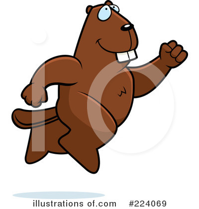 Royalty-Free (RF) Beaver Clipart Illustration by Cory Thoman - Stock Sample #224069