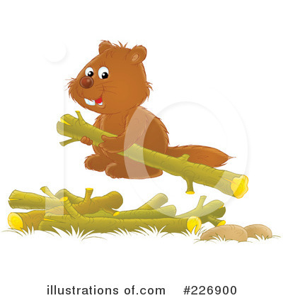 Royalty-Free (RF) Beaver Clipart Illustration by Alex Bannykh - Stock Sample #226900