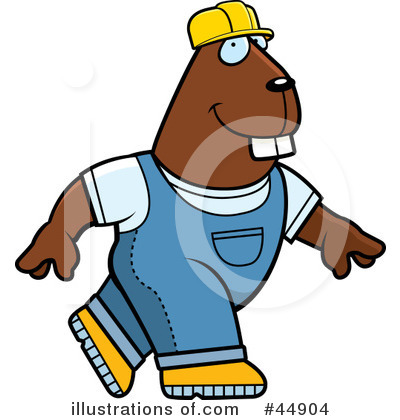 Royalty-Free (RF) Beaver Clipart Illustration by Cory Thoman - Stock Sample #44904