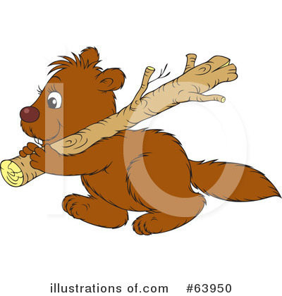 Royalty-Free (RF) Beaver Clipart Illustration by Alex Bannykh - Stock Sample #63950