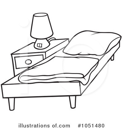 Royalty-Free (RF) Bed Clipart Illustration by dero - Stock Sample #1051480