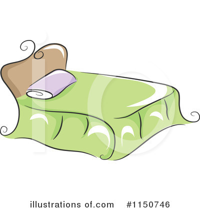 Royalty-Free (RF) Bed Clipart Illustration by BNP Design Studio - Stock Sample #1150746