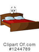 Bed Clipart #1244789 by Vector Tradition SM