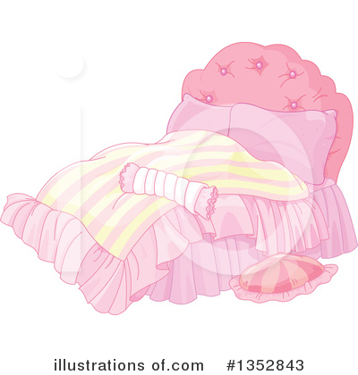 Royalty-Free (RF) Bed Clipart Illustration by Pushkin - Stock Sample #1352843