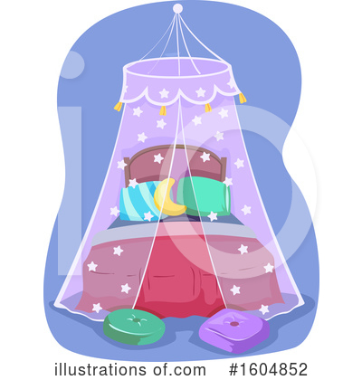 Royalty-Free (RF) Bed Clipart Illustration by BNP Design Studio - Stock Sample #1604852