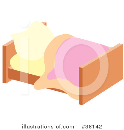 Royalty-Free (RF) Bed Clipart Illustration by Alex Bannykh - Stock Sample #38142