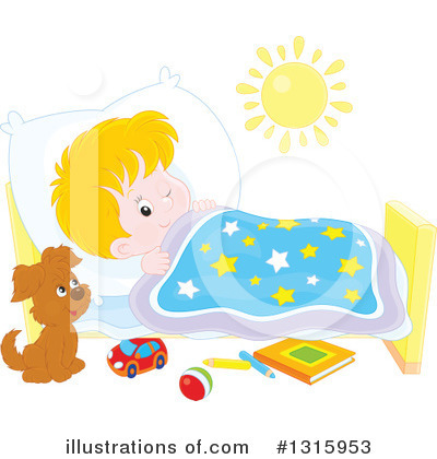 Royalty-Free (RF) Bed Time Clipart Illustration by Alex Bannykh - Stock Sample #1315953