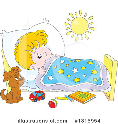 Bed Clipart #1315954 by Alex Bannykh