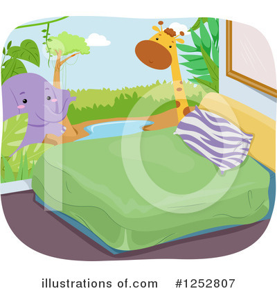 Royalty-Free (RF) Bedroom Clipart Illustration by BNP Design Studio - Stock Sample #1252807
