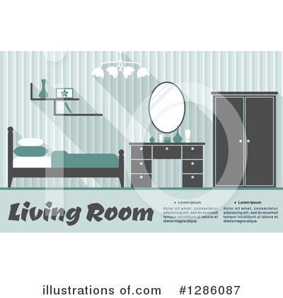Bedroom Clipart #1286087 by Vector Tradition SM