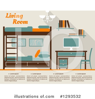 Bedroom Clipart #1293532 by Vector Tradition SM