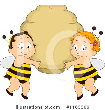 Royalty-Free (RF) Bee Baby Clipart Illustration by BNP Design Studio - Stock Sample #1163366