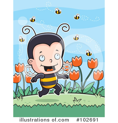 Bee Clipart #102691 by Cory Thoman