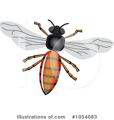 Royalty-Free (RF) Bee Clipart Illustration by vectorace - Stock Sample #1054083