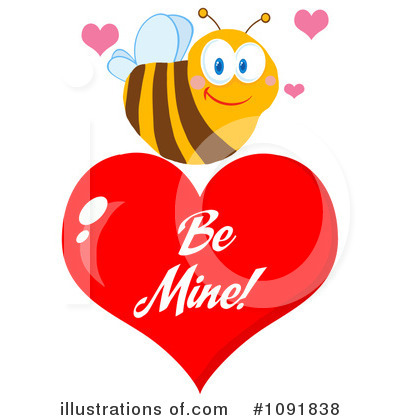 Royalty-Free (RF) Bee Clipart Illustration by Hit Toon - Stock Sample #1091838
