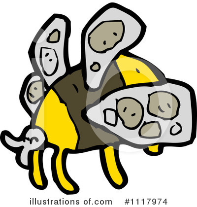 Royalty-Free (RF) Bee Clipart Illustration by lineartestpilot - Stock Sample #1117974