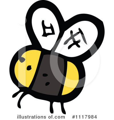Royalty-Free (RF) Bee Clipart Illustration by lineartestpilot - Stock Sample #1117984
