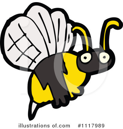 Royalty-Free (RF) Bee Clipart Illustration by lineartestpilot - Stock Sample #1117989