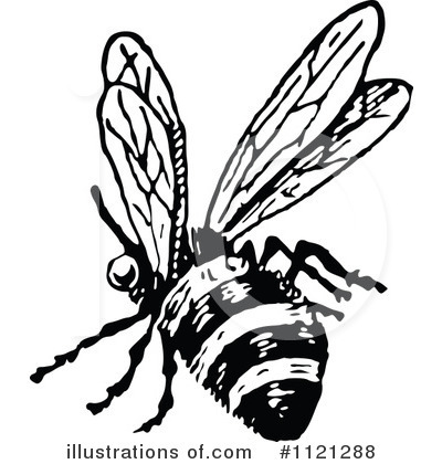 Bees Clipart #1121288 by Prawny Vintage