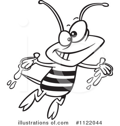 Bee Clipart #1122044 by toonaday