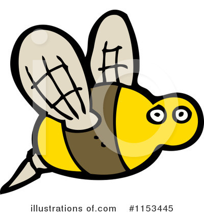 Royalty-Free (RF) Bee Clipart Illustration by lineartestpilot - Stock Sample #1153445