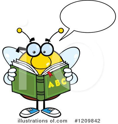 Royalty-Free (RF) Bee Clipart Illustration by Hit Toon - Stock Sample #1209842