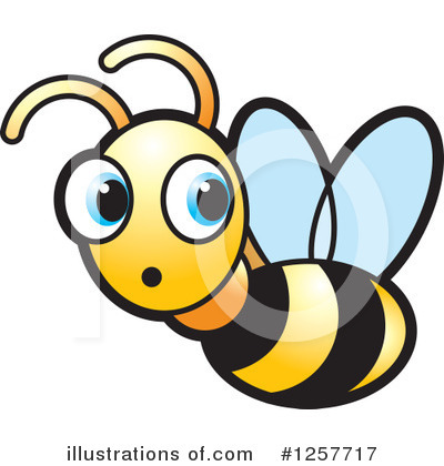 Royalty-Free (RF) Bee Clipart Illustration by Lal Perera - Stock Sample #1257717