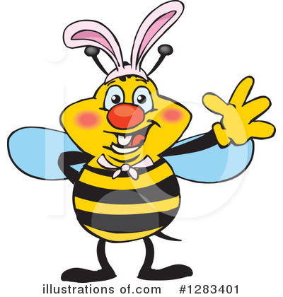 Bees Clipart #1283401 by Dennis Holmes Designs