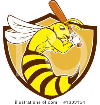 Wasp Clipart #1303154 by patrimonio