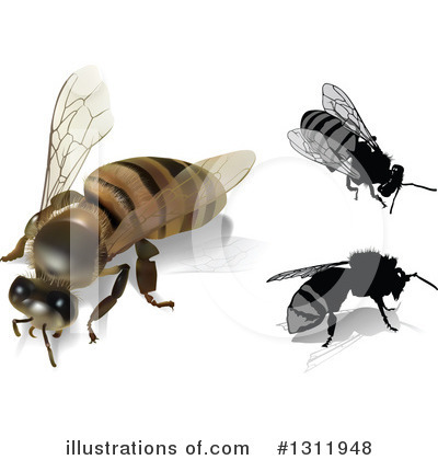 Bees Clipart #1311948 by dero