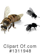 Bee Clipart #1311948 by dero