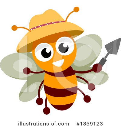 Royalty-Free (RF) Bee Clipart Illustration by BNP Design Studio - Stock Sample #1359123
